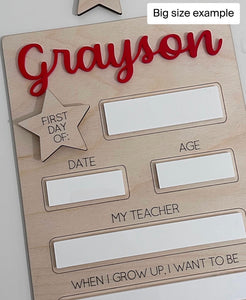 Back to school sign (2 sizes available)