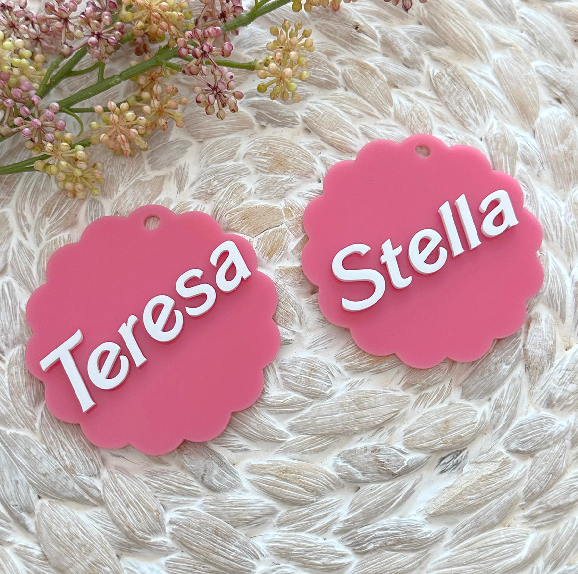 Pink Doll Style Name Tag