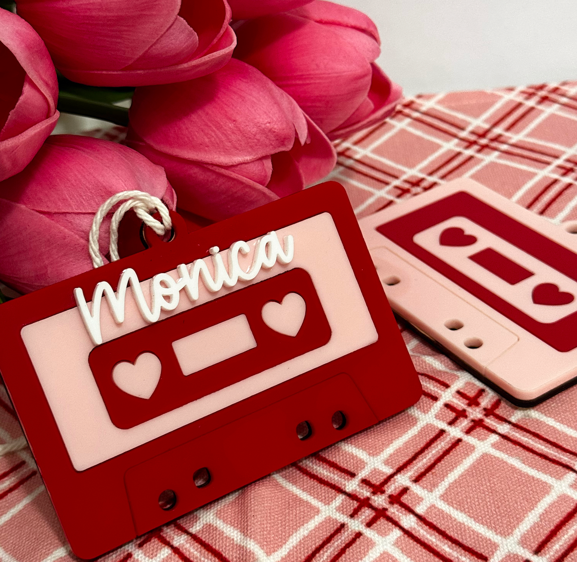 Retro Cassette Name Tag