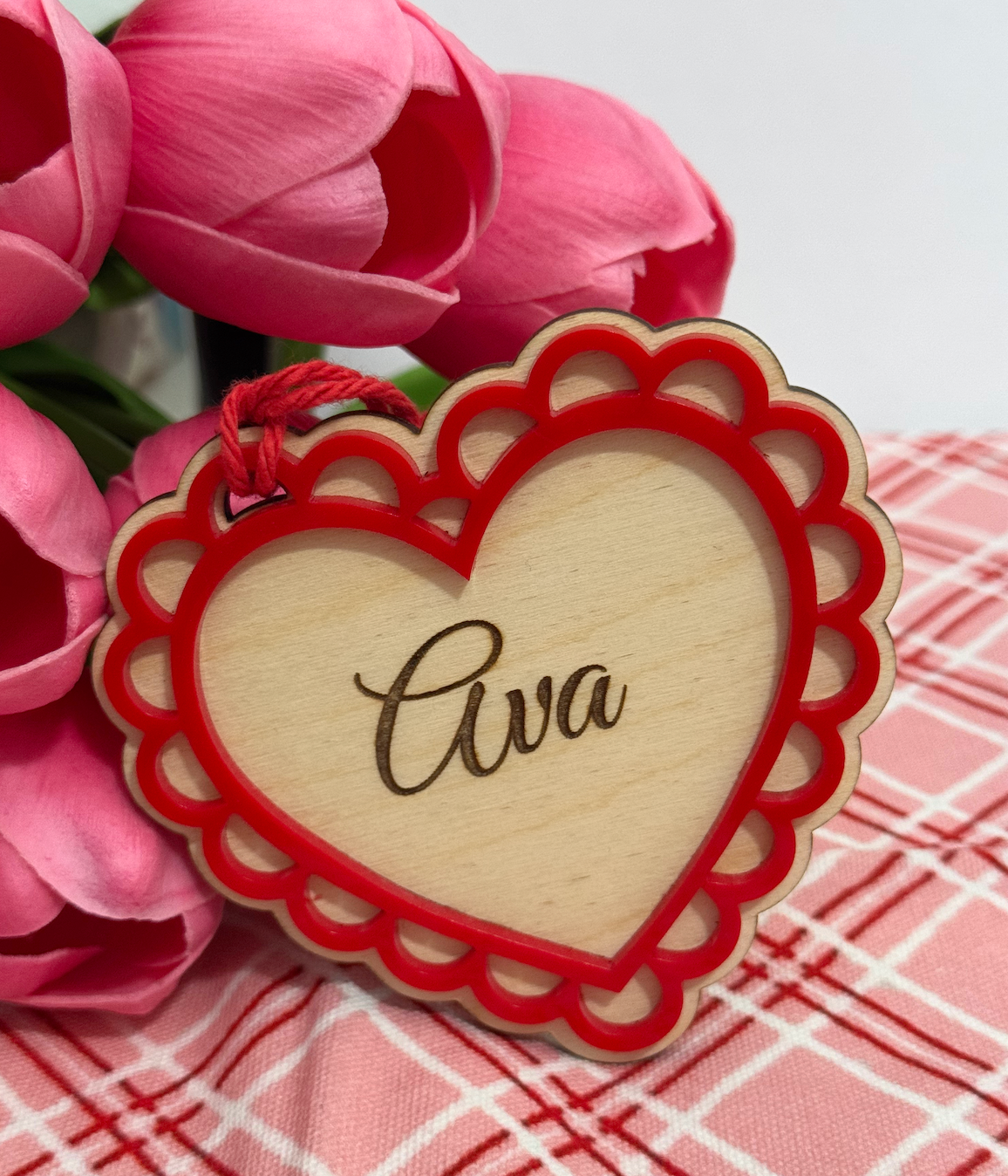 Heart Name Tag