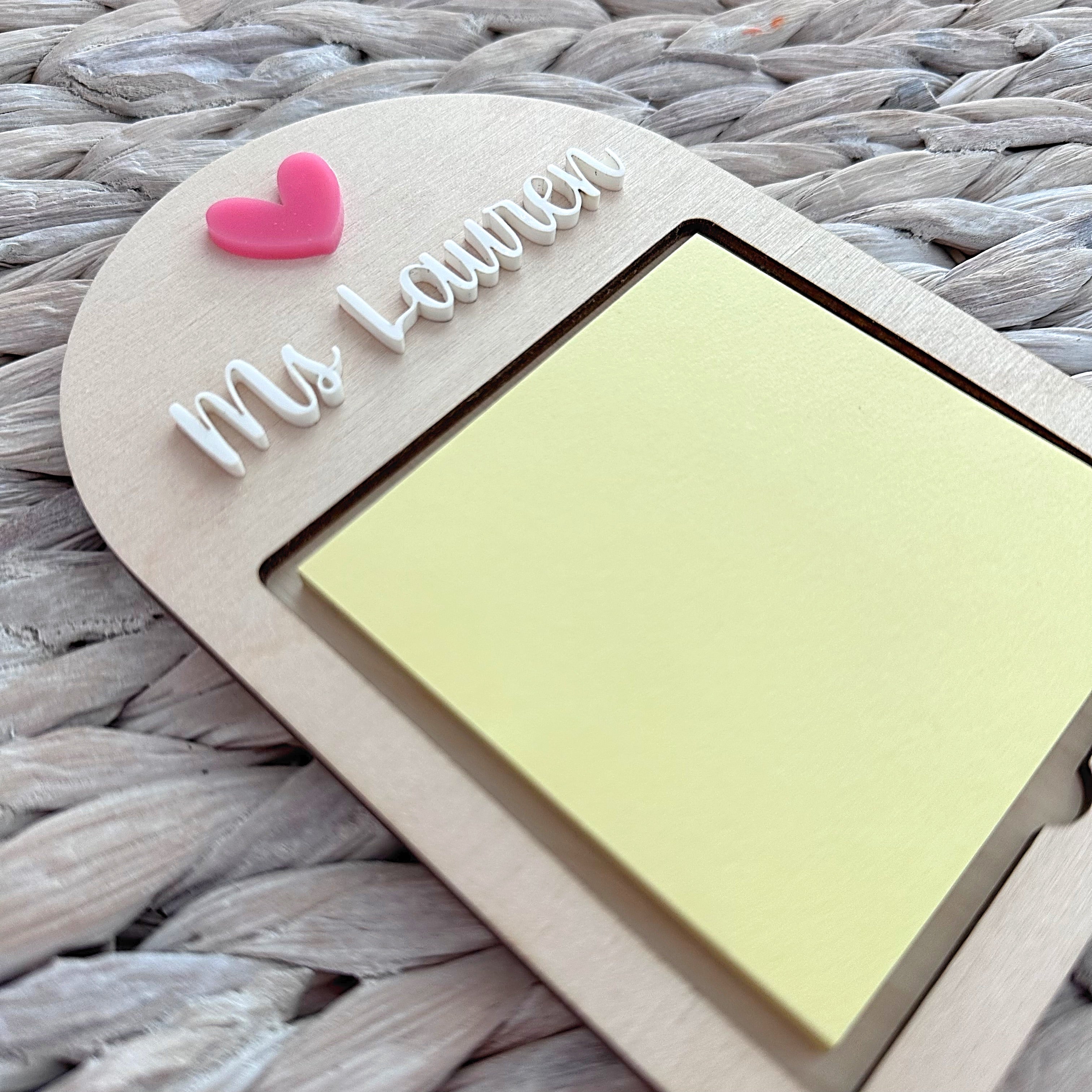 Personalized Post It Holder