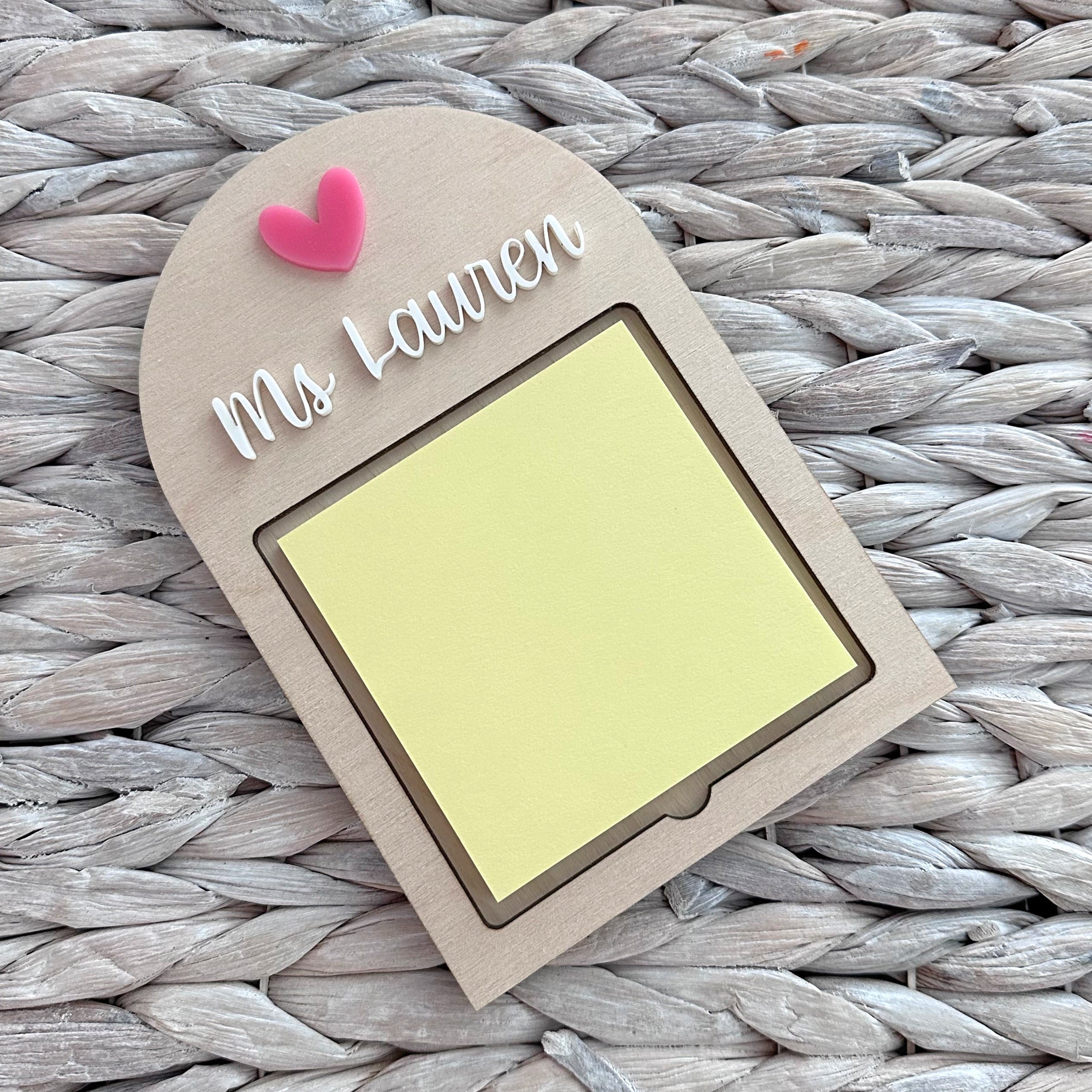 Personalized Post It Holder