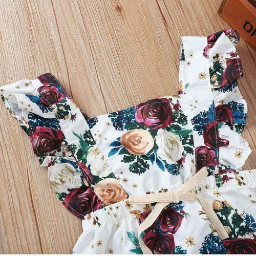 Flower Printed Romper