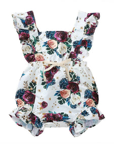 Flower Printed Romper