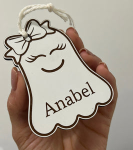 Ghost Halloween Name Tags