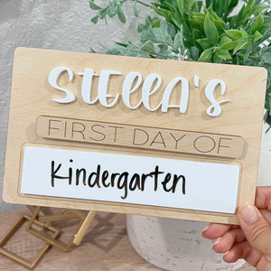 Back To School Personalized Sign