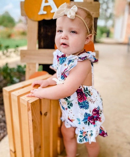 Flower Printed Romper