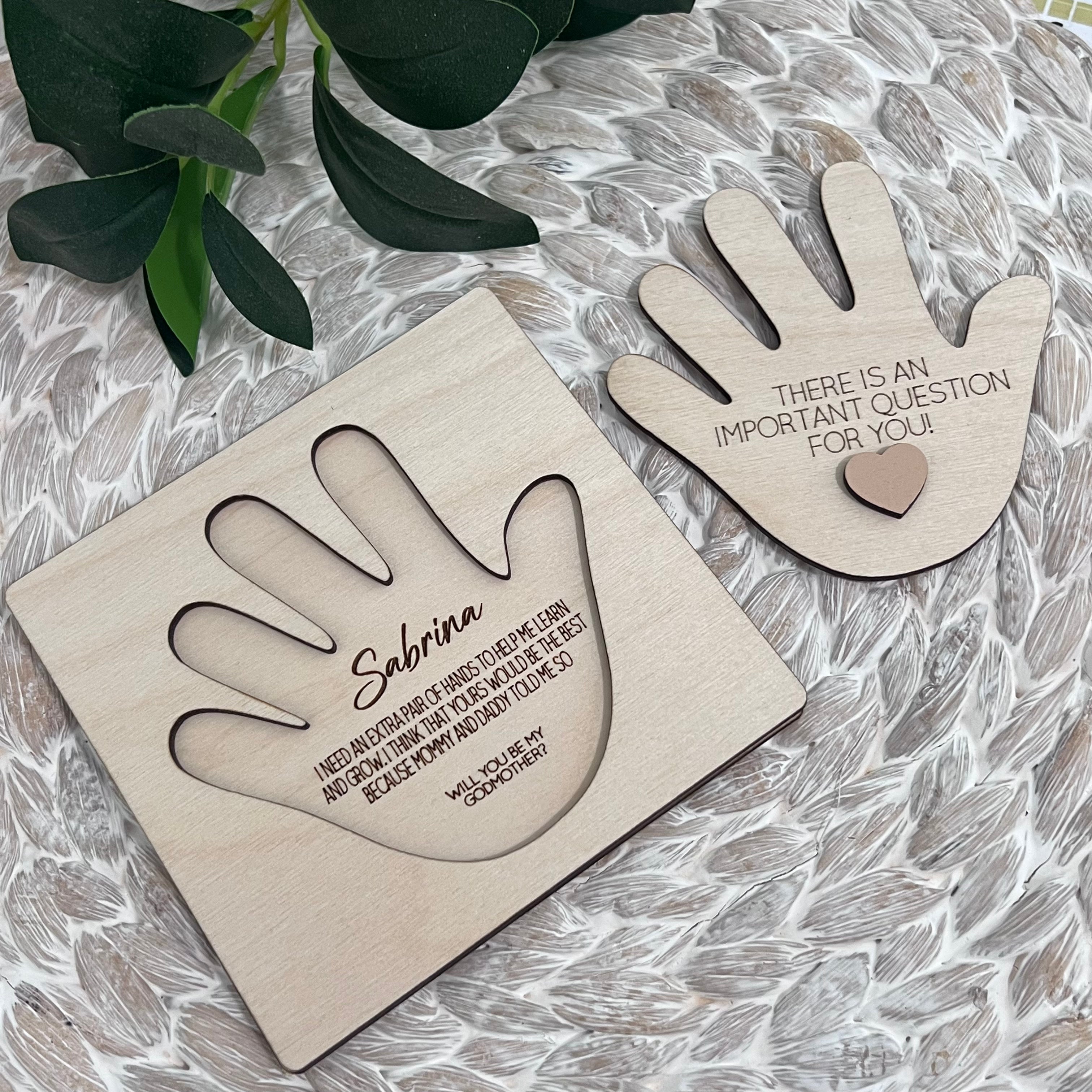 Godparents Personalized Hand Sign