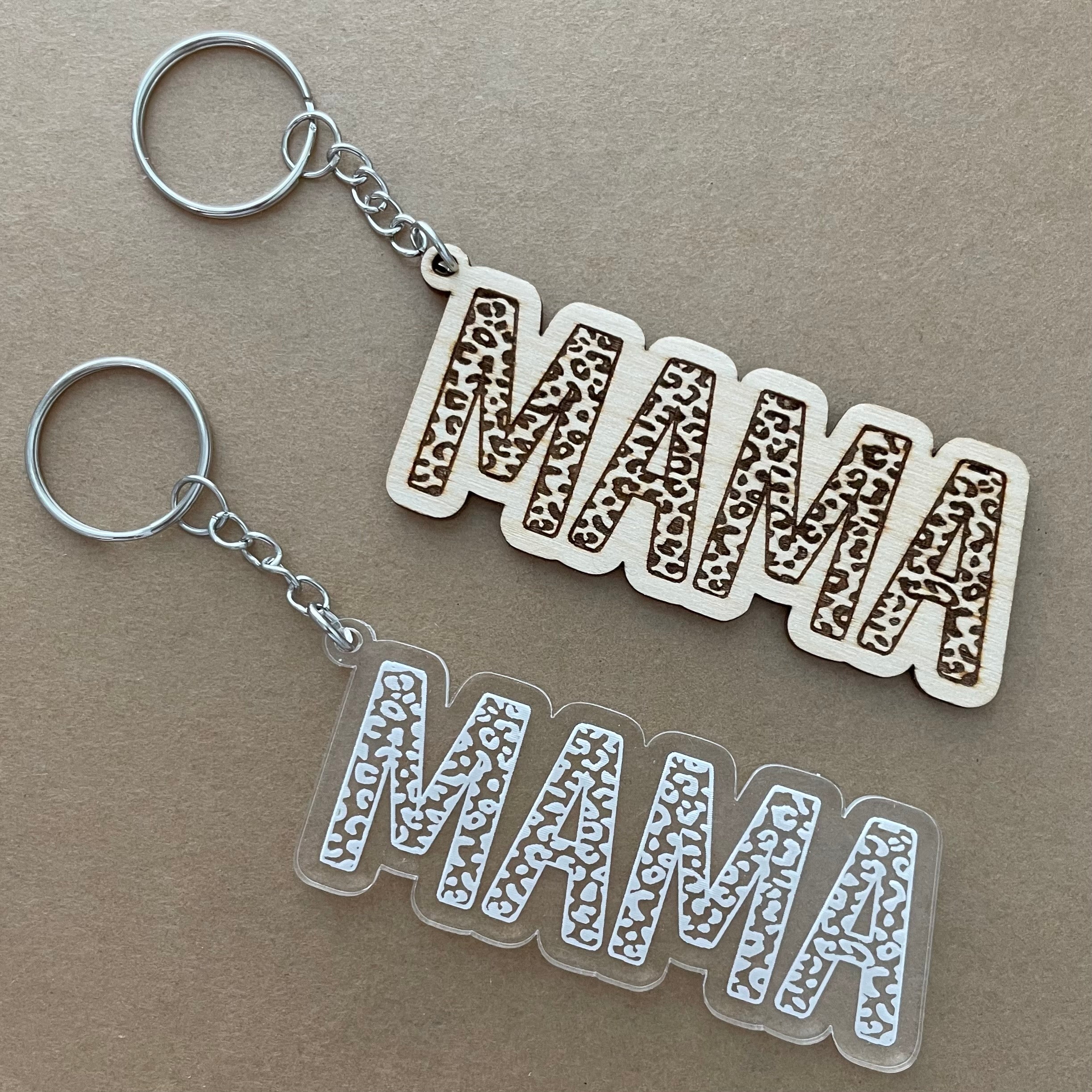 MAMA Leopard Keychain