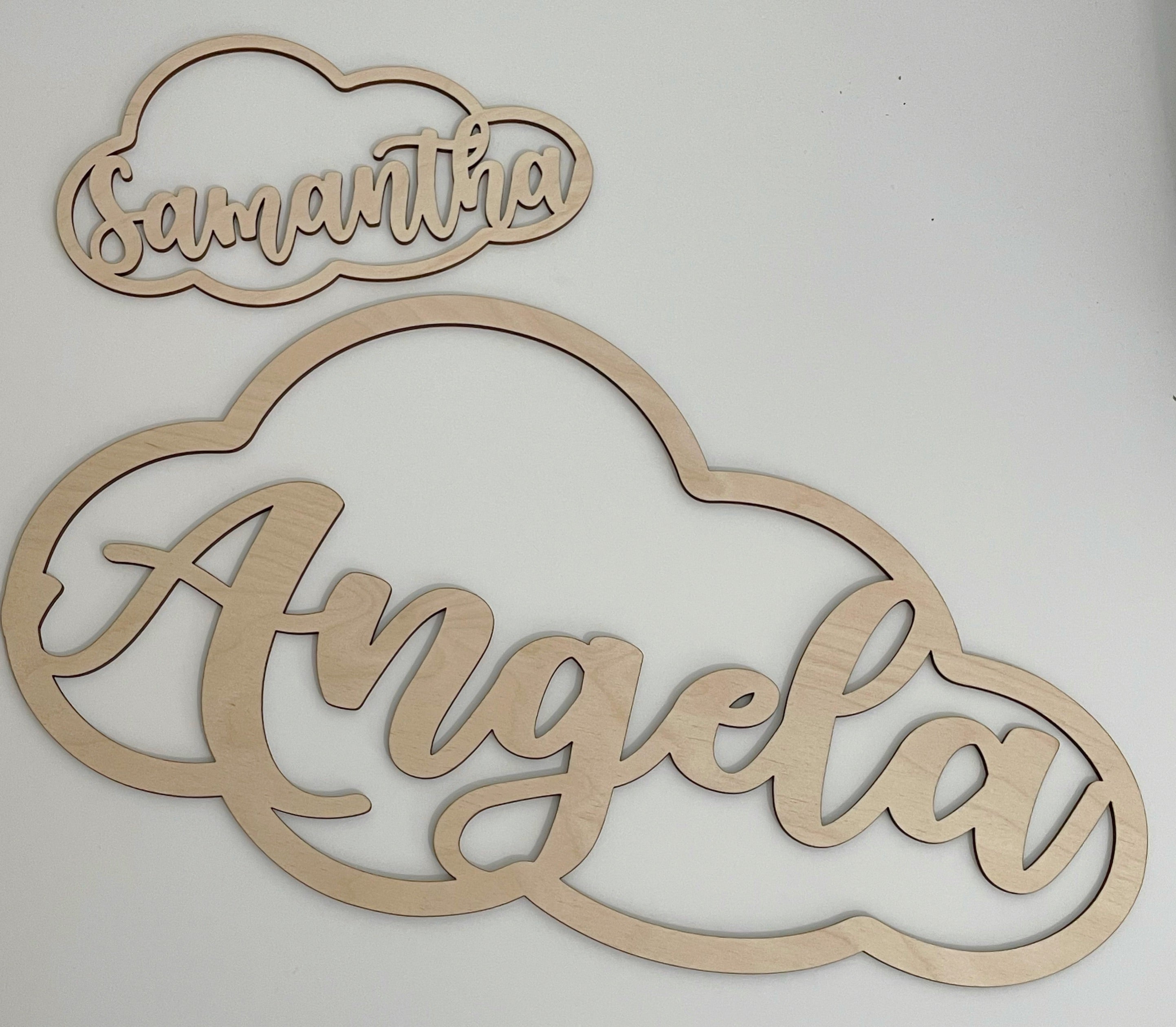 Cloud Custom Name Sign