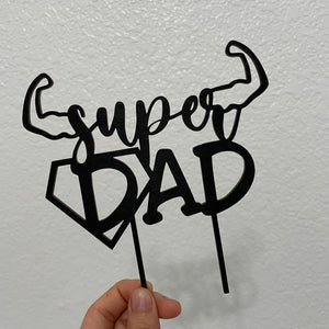 Super Dad Cake Topper