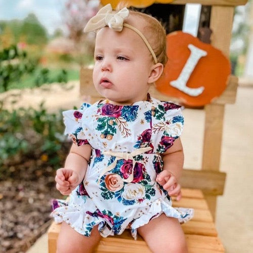 floral baby toddler romper