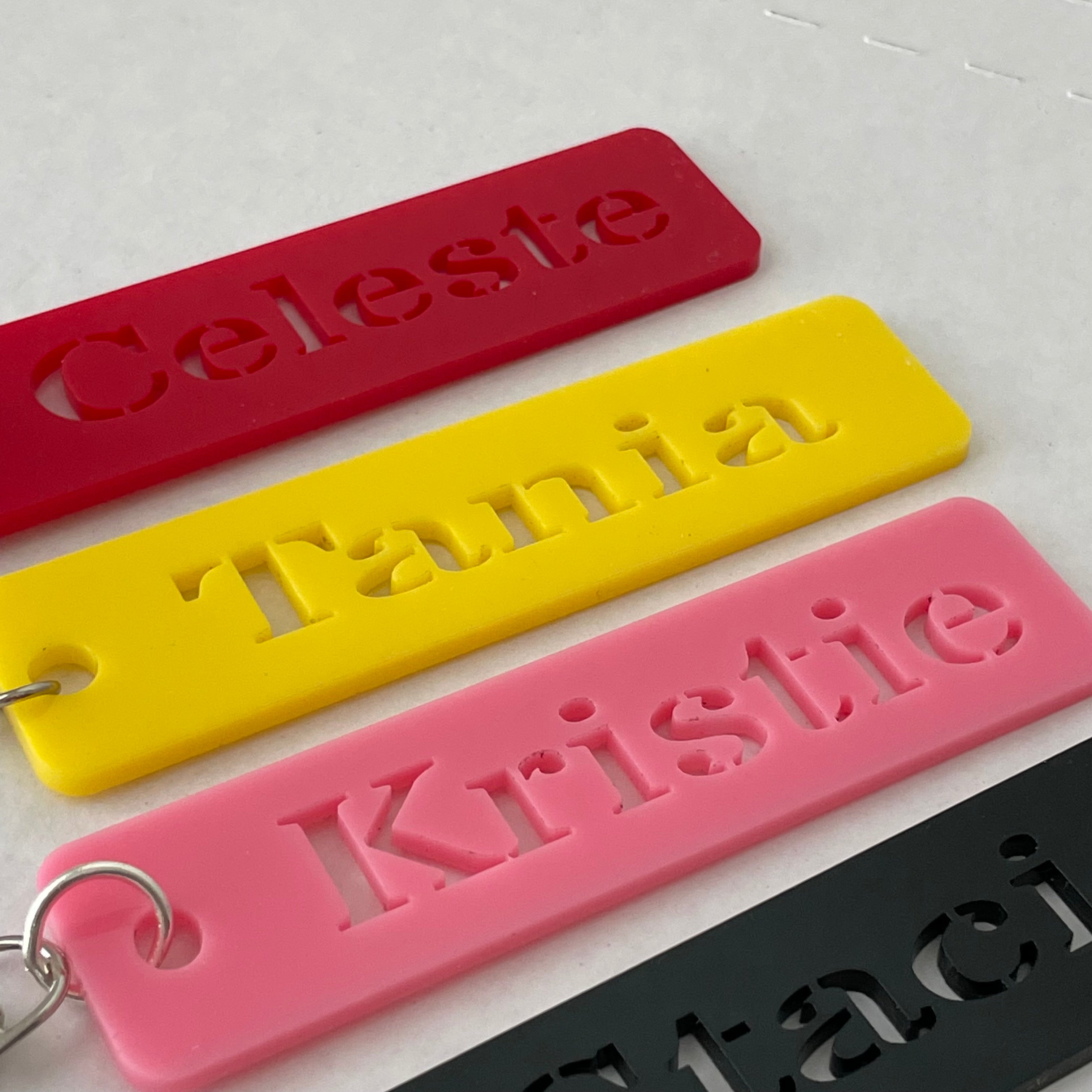 Acrylic Name Tags / Keychains